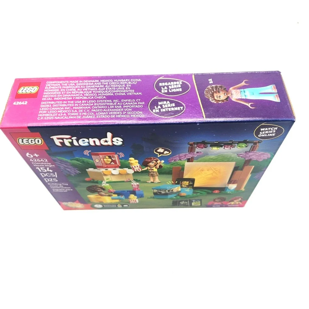 LEGO 42642 Friends Movie Night Set w/ Mini-Dolls Paisley & Aliya Ages 6+‎